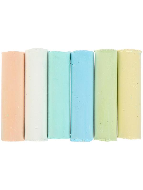 Мелки цветные для асфальта 6 штук 