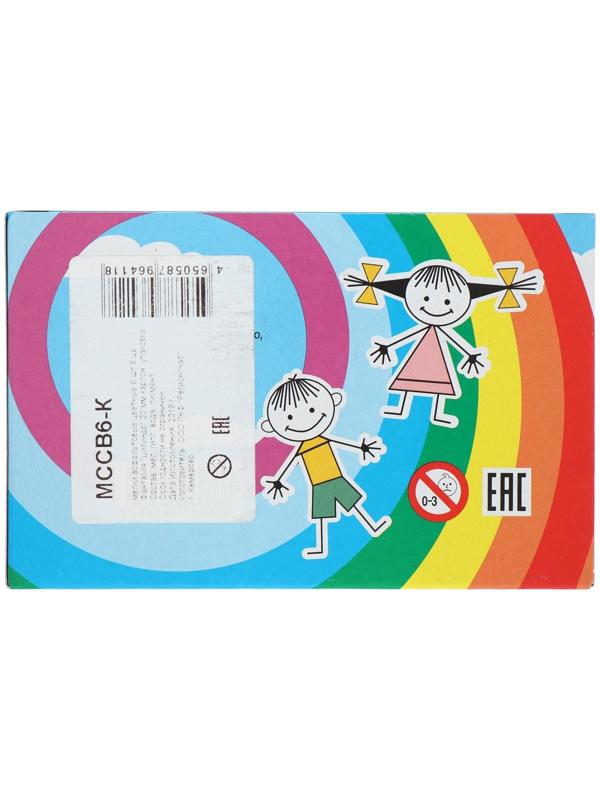 Мелки цветные для асфальта 6 штук 