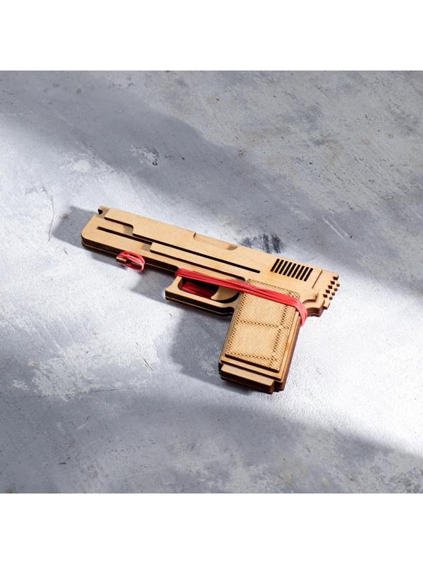 Сувенир деревянный пистолет резинкострел ТТ, стреляет резинками