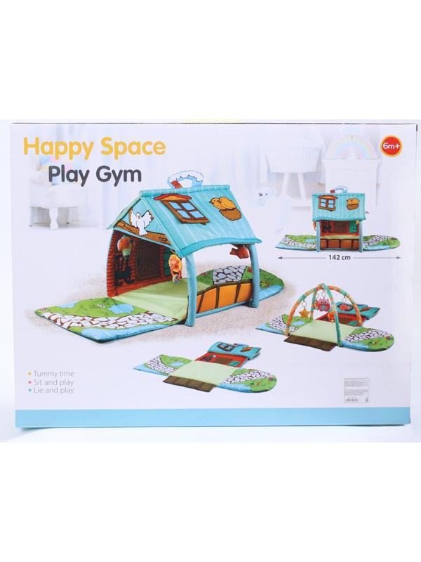 Развивающий коврик «Тропинка к дому», с дугами и погремушками, р-р 100х52х0,5 см.