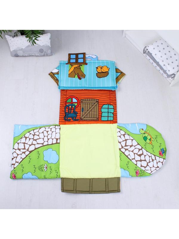 Развивающий коврик «Тропинка к дому», с дугами и погремушками, р-р 100х52х0,5 см.