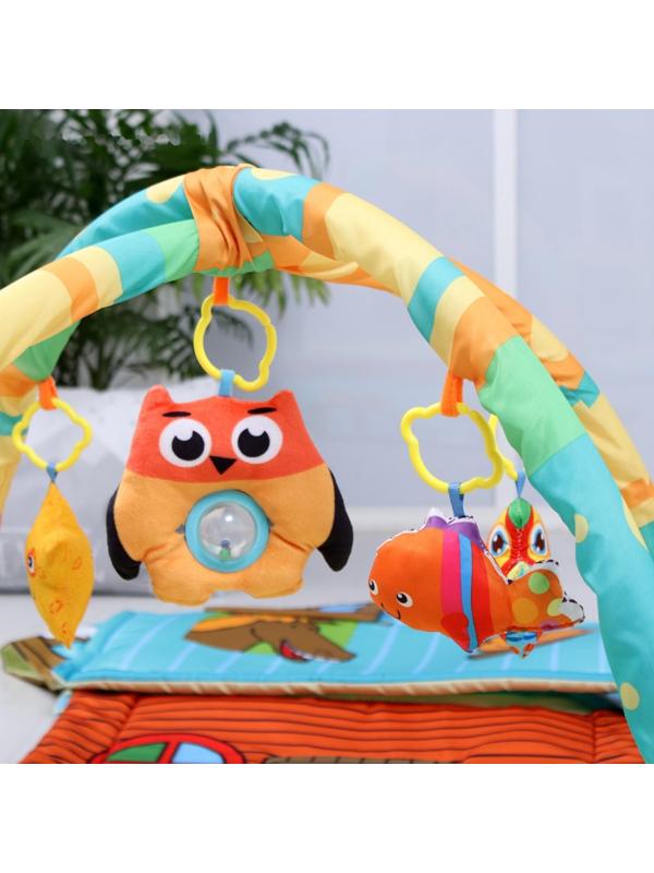 Развивающий коврик «Тропинка к дому», с дугами и погремушками, р-р 100х52х0,5 см.