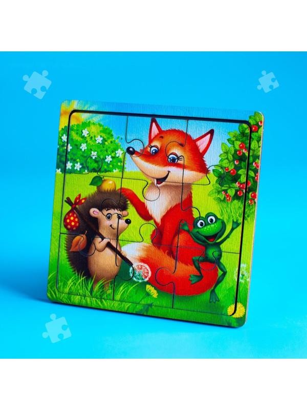 Пазл «Лесные зверята», 9 деталей