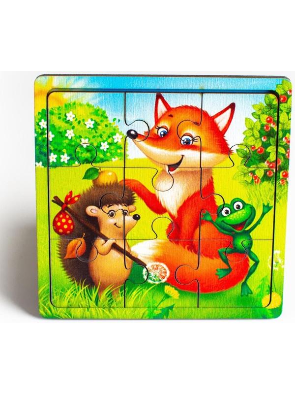 Пазл «Лесные зверята», 9 деталей