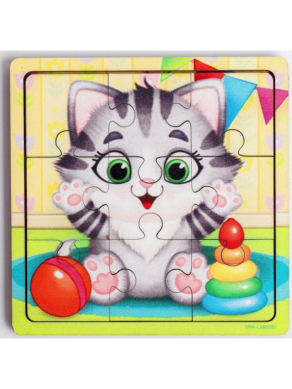 Пазл «Котёнок», 9 деталей