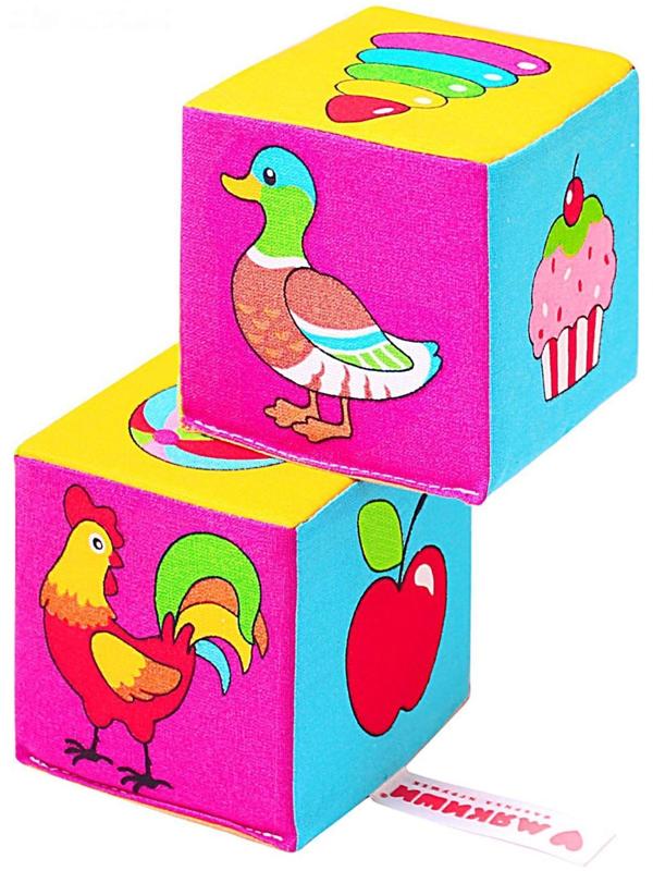 Набор мягких кубиков «Найди пару»