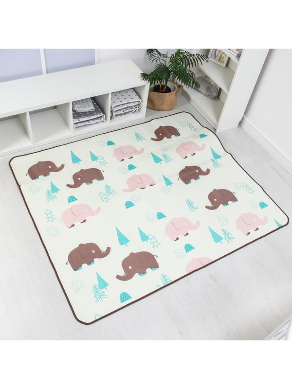 Коврик детский на фольгированной основе «Слоник», размер 180х150 см
