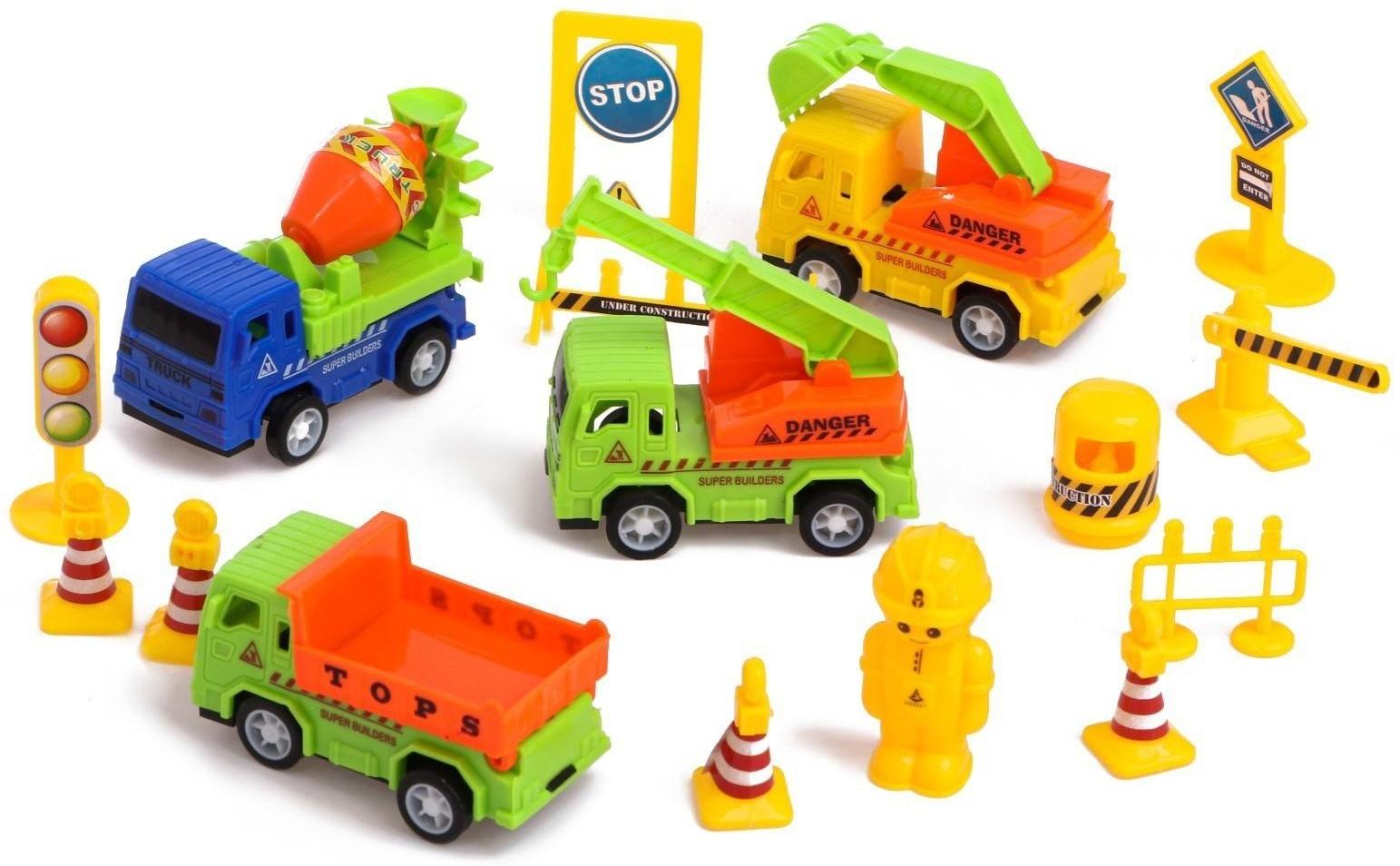 Набор игровой «Строительная площадка», машины с инерцией, цвет МИКС