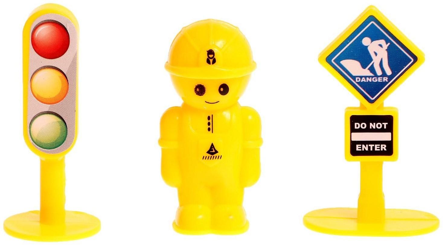 Набор игровой «Строительная площадка», машины с инерцией, цвет МИКС