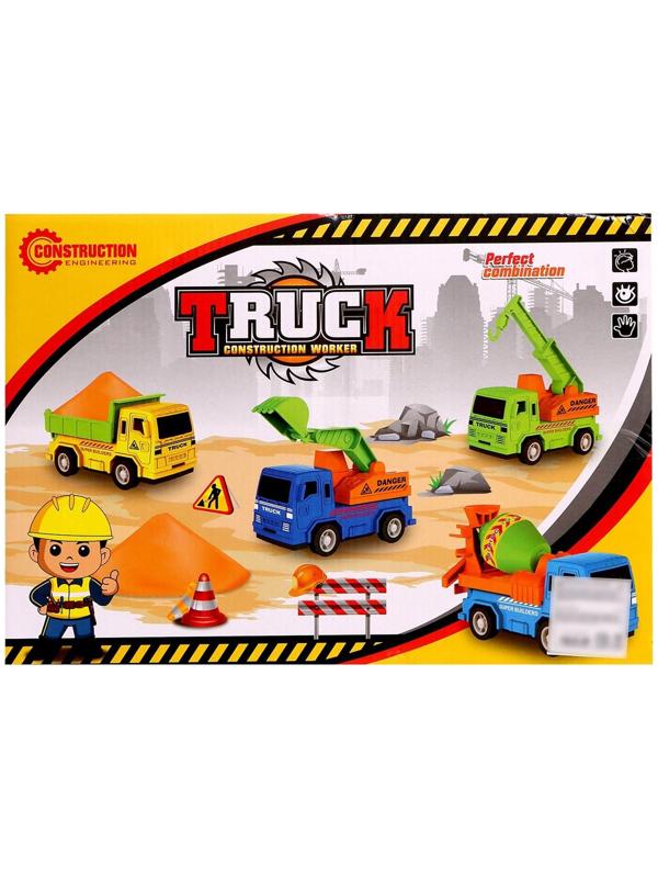 Набор игровой «Строительная площадка», машины с инерцией, цвет МИКС