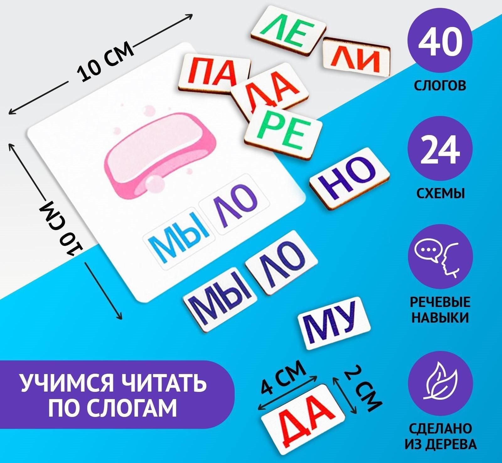 Дидактические игры и материалы «Учимся читать по слогам»