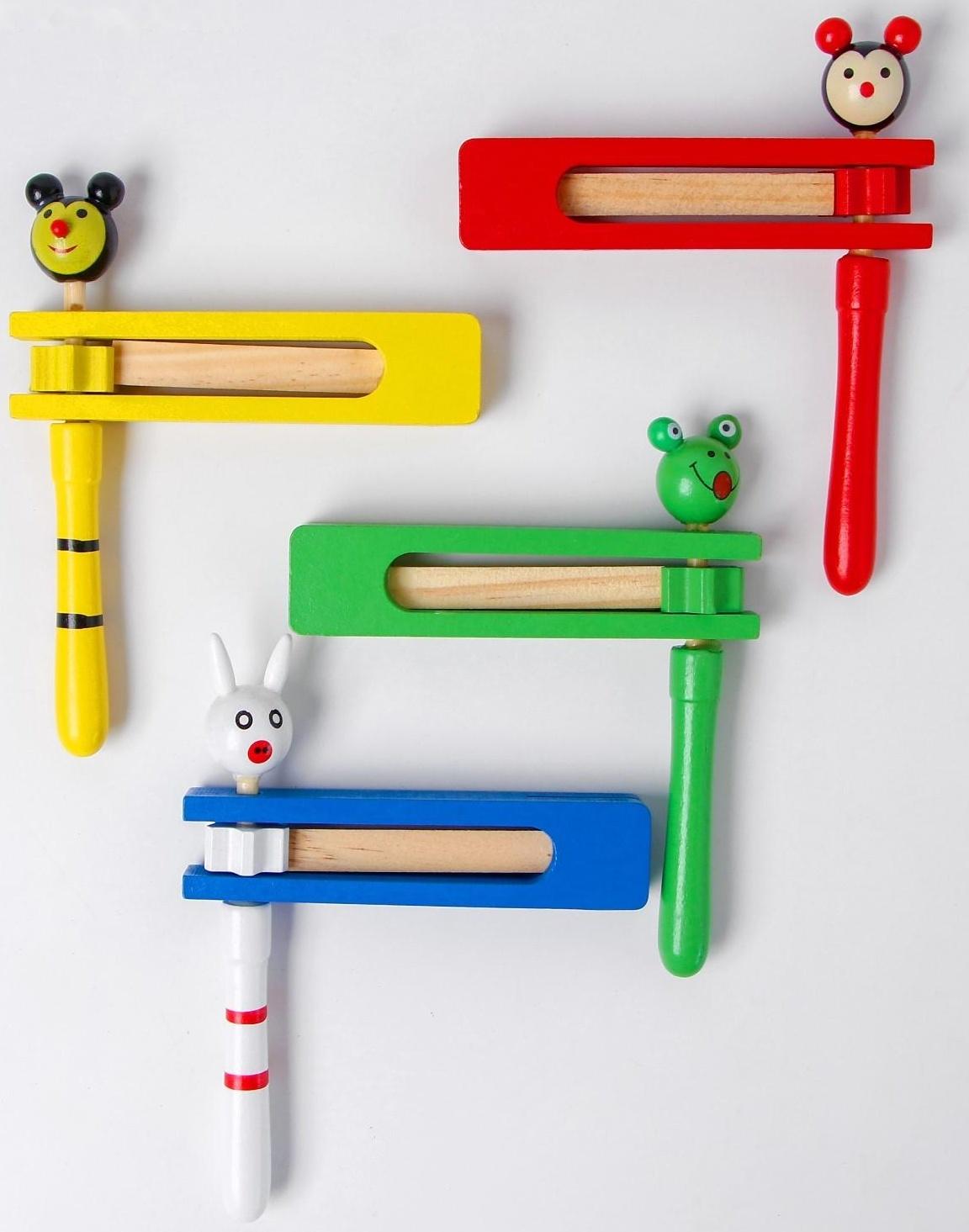 Деревянная игрушка «Трещотка», МИКС