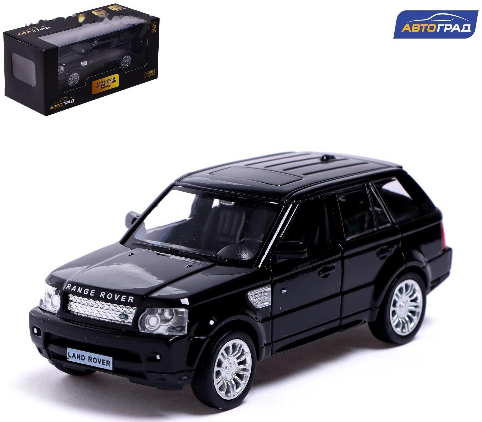 Машина металлическая LAND ROVER RANGE ROVER SPORT,1:32, открываются двери, инерция, цвет чёрный