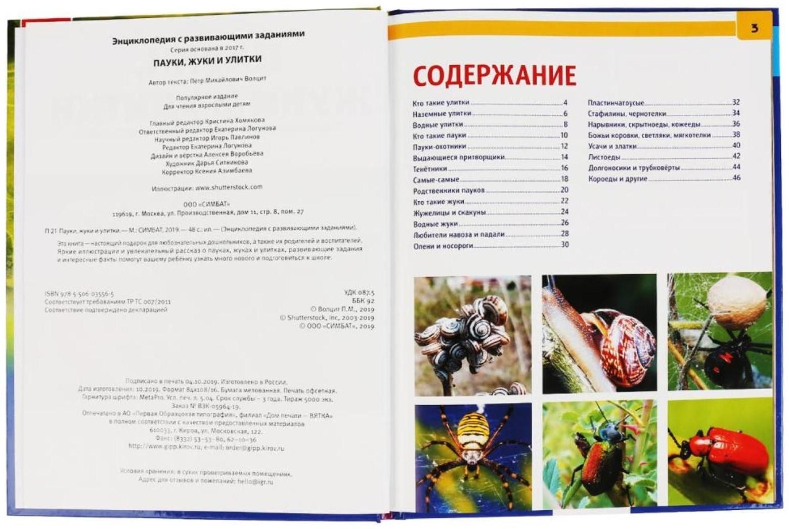 Энциклопедия А4 «Пауки, жуки, улитки»