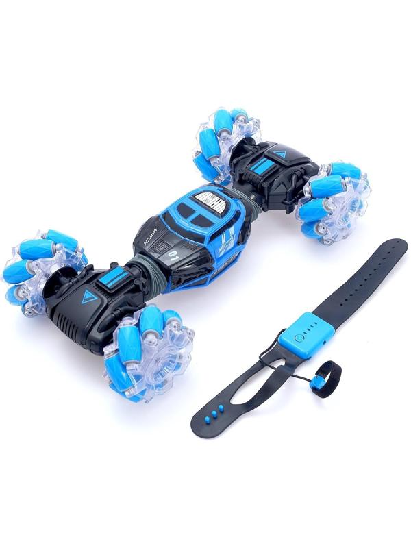 Машинка-перевёртыш HYPER SKIDDING с управлением жестами, свет, масштаб 1:16, цвет синий