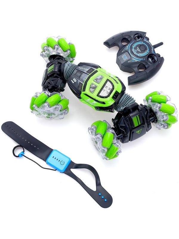 Машинка-перевёртыш HYPER SKIDDING с управлением жестами, свет, масштаб 1:16, цвет зелёный