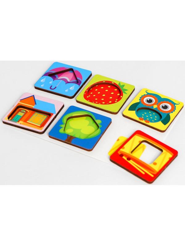 Умное лото. Изучаем форму и цвет, 24 фишки