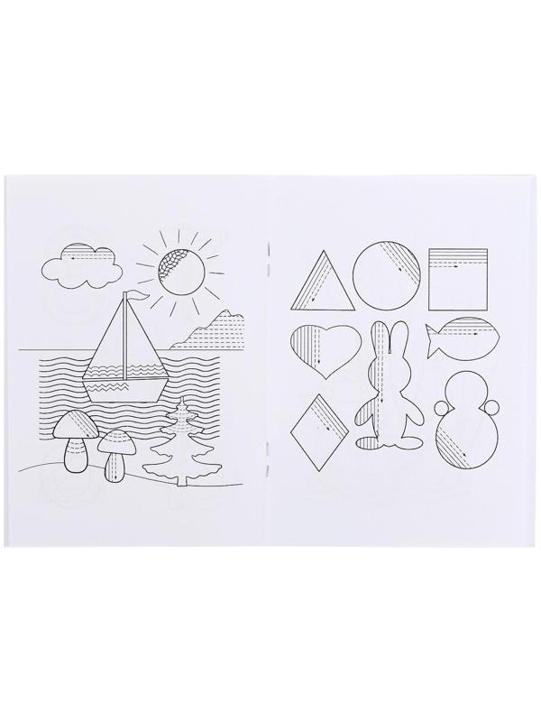 Блокнот с заданиями «IQничка. Штриховки. Более 50 игровых заданий», от 4 лет