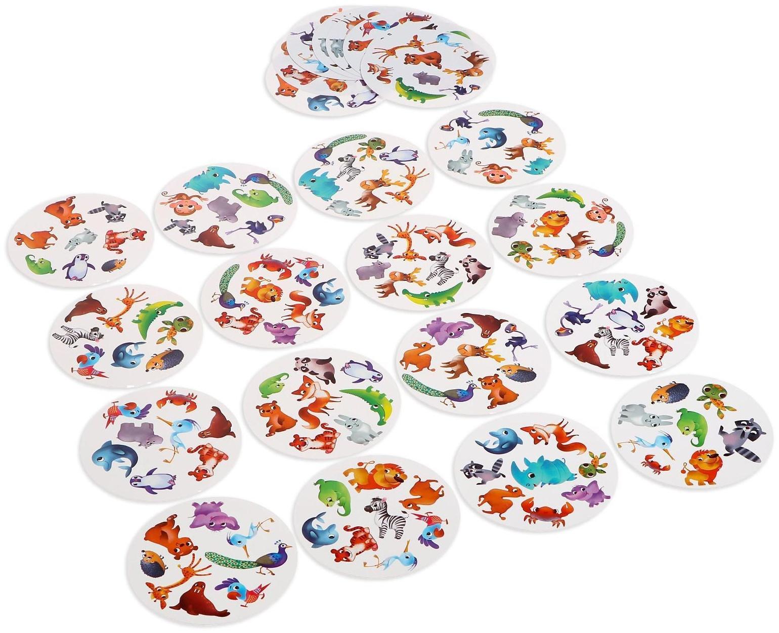 Настольная игра «Дуббль», 24 пластиковые карточки