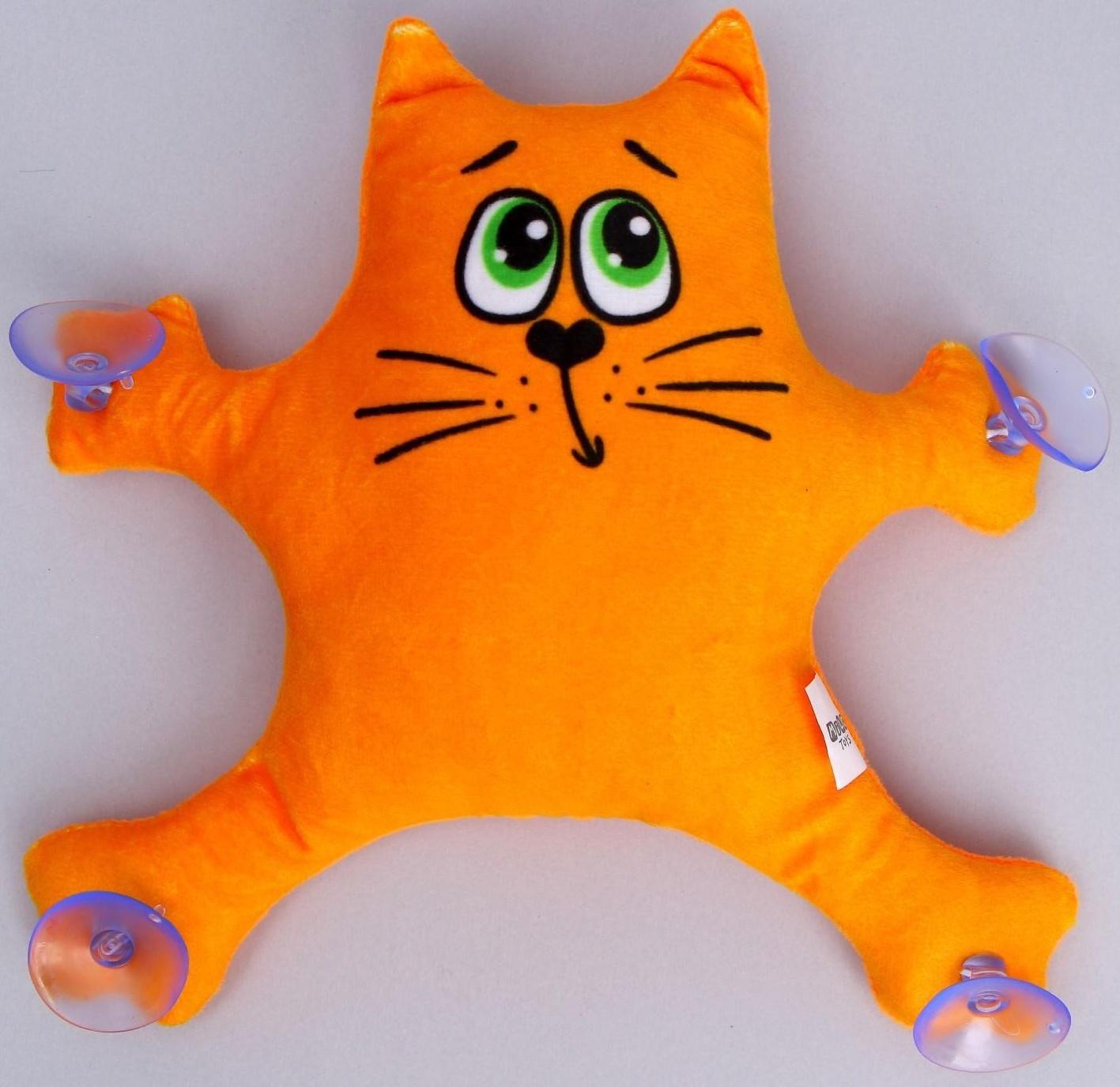 Автоигрушка на присосках «Котик», цвета МИКС, 23 см х 4 см х 22 см