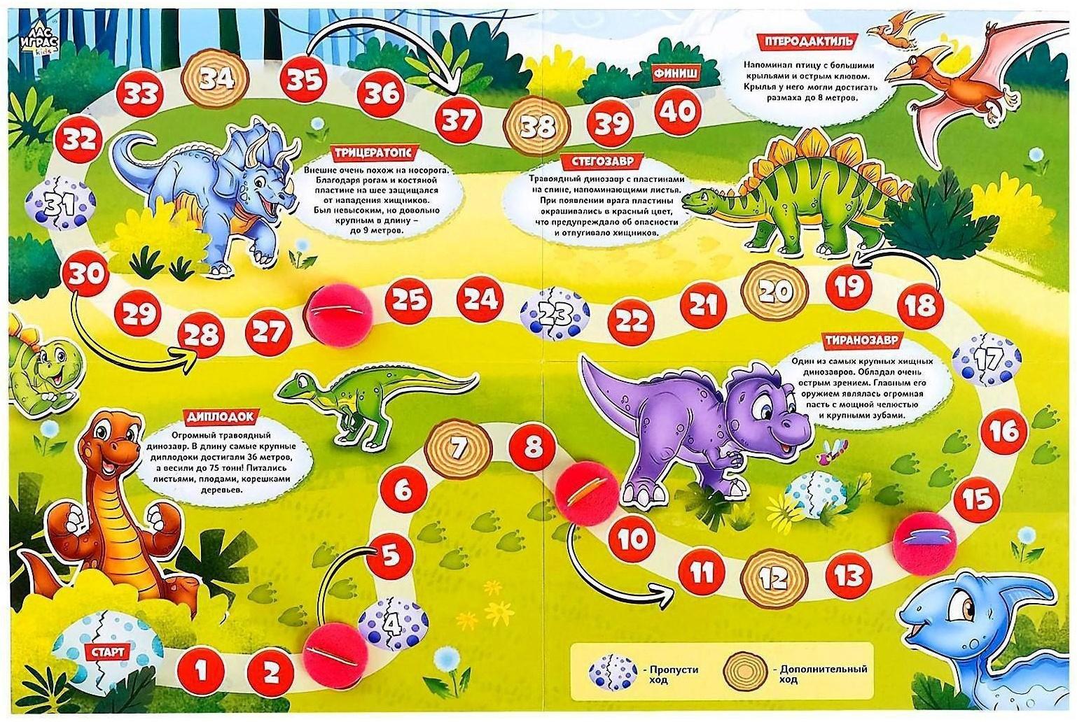 Игра-бродилка «Мир динозавров»