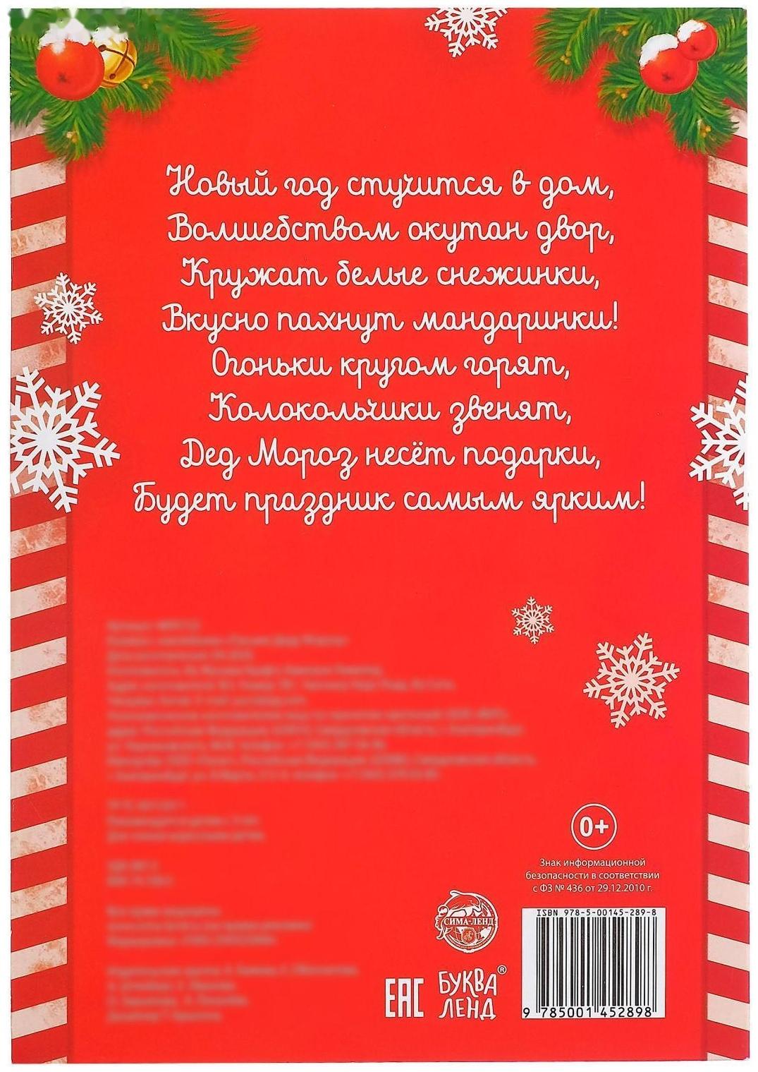 Книжка с наклейками «Письмо Деду Морозу», 12 стр.