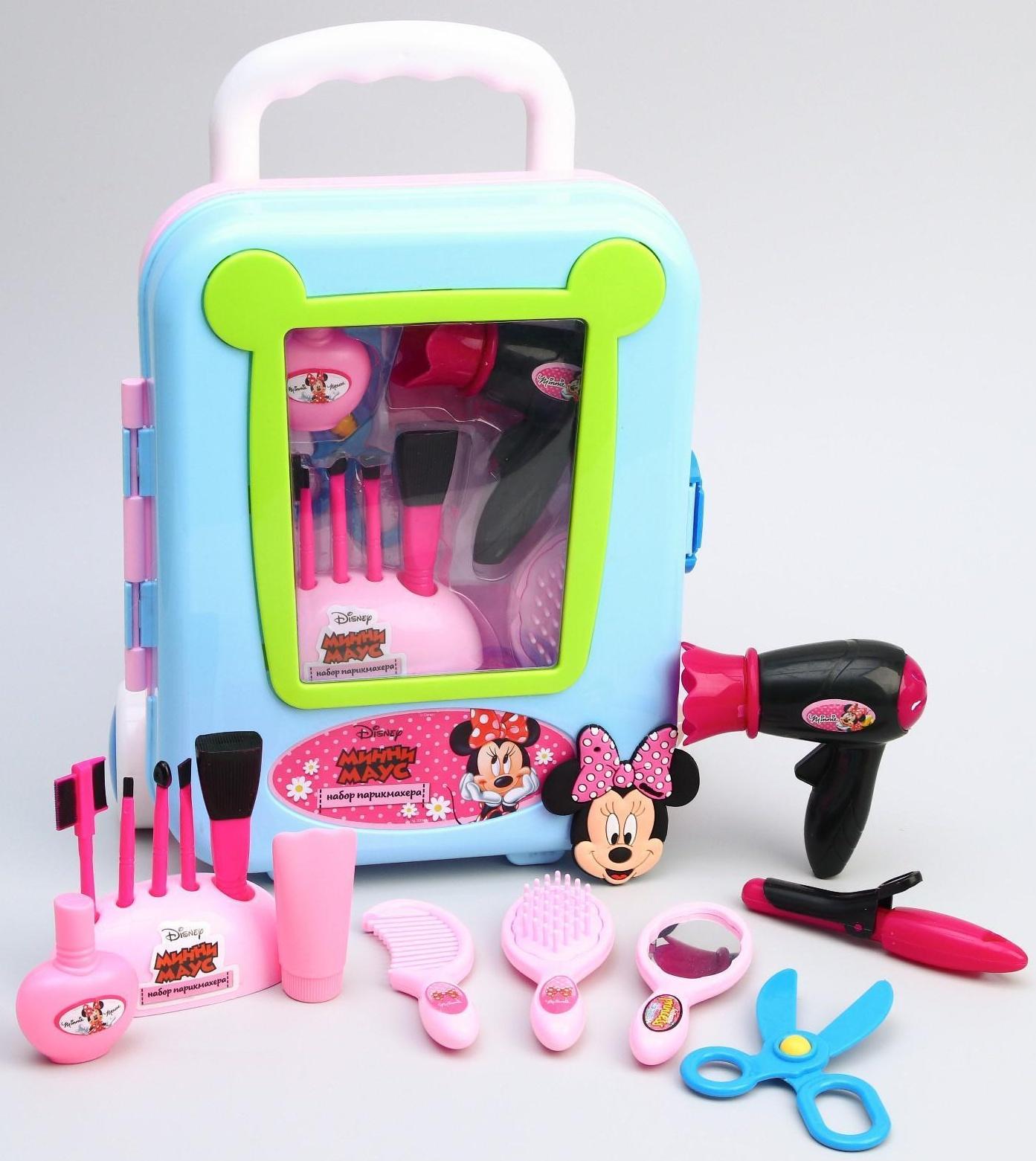 Набор парикмахера, Минни Маус, в чемоданчике