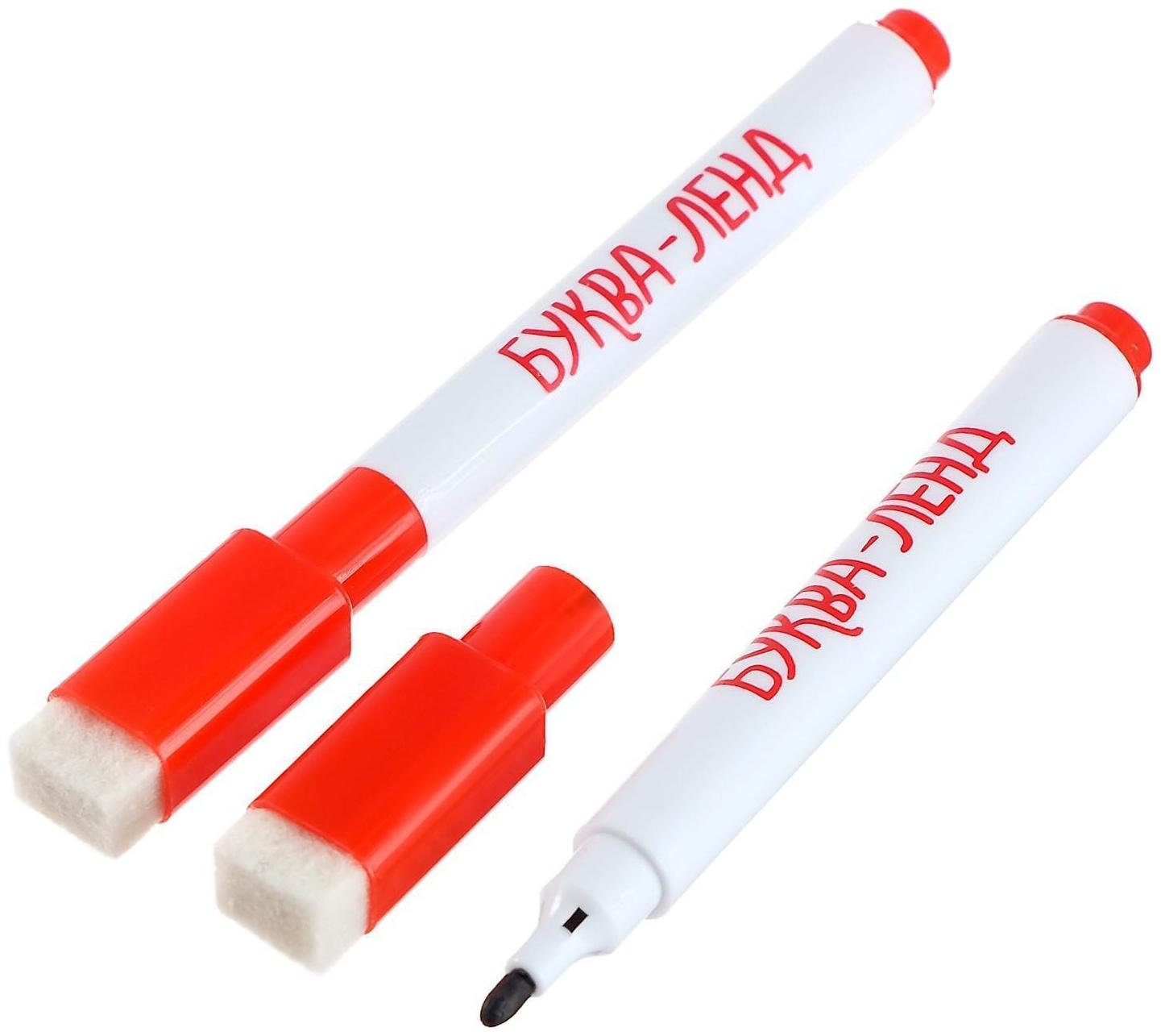 Набор многоразовых книг с маркером «Пиши-стирай. Буквы и цифры», 2 шт. по 12 стр.