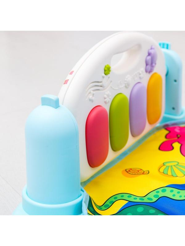 Коврик развивающий с дугой «Морские истории», пианино, зеркало, р-р 73х45х0,5 см.