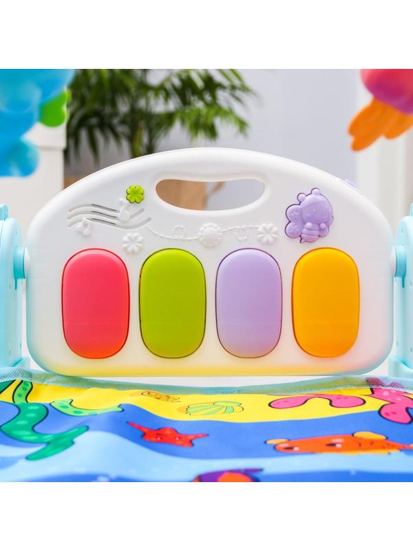 Коврик развивающий с дугой «Морские истории», пианино, зеркало, р-р 73х45х0,5 см.