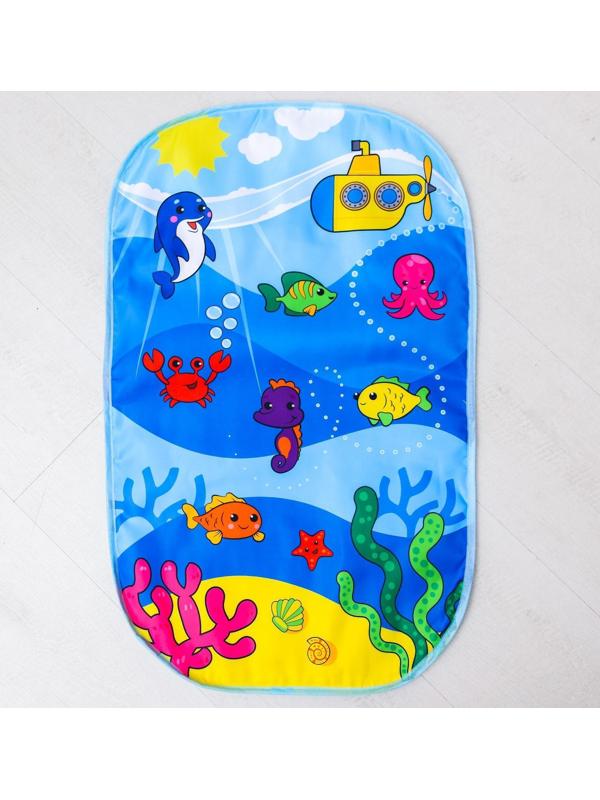 Коврик развивающий с дугой «Морские истории», пианино, зеркало, р-р 73х45х0,5 см.