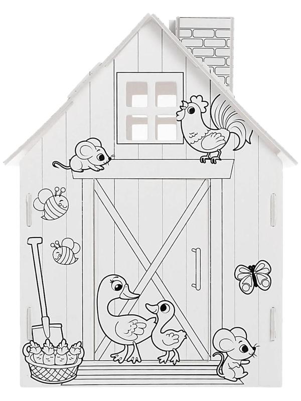 Домик-раскраска «Ферма» 3 в 1