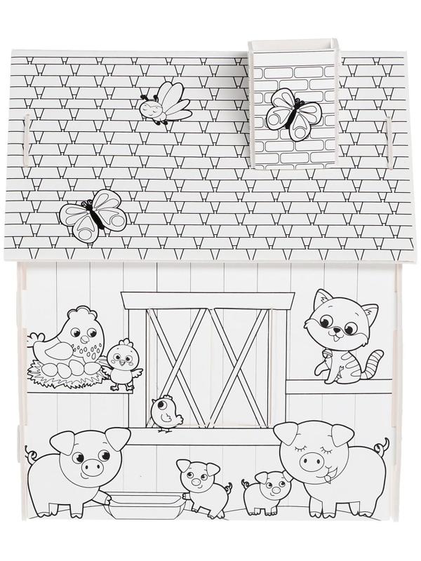 Домик-раскраска «Ферма» 3 в 1