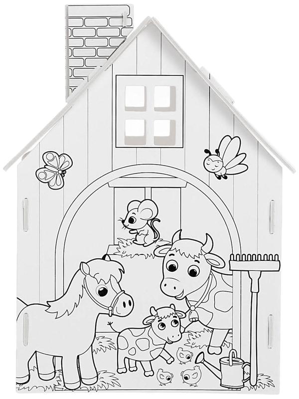 Домик-раскраска «Ферма» 3 в 1
