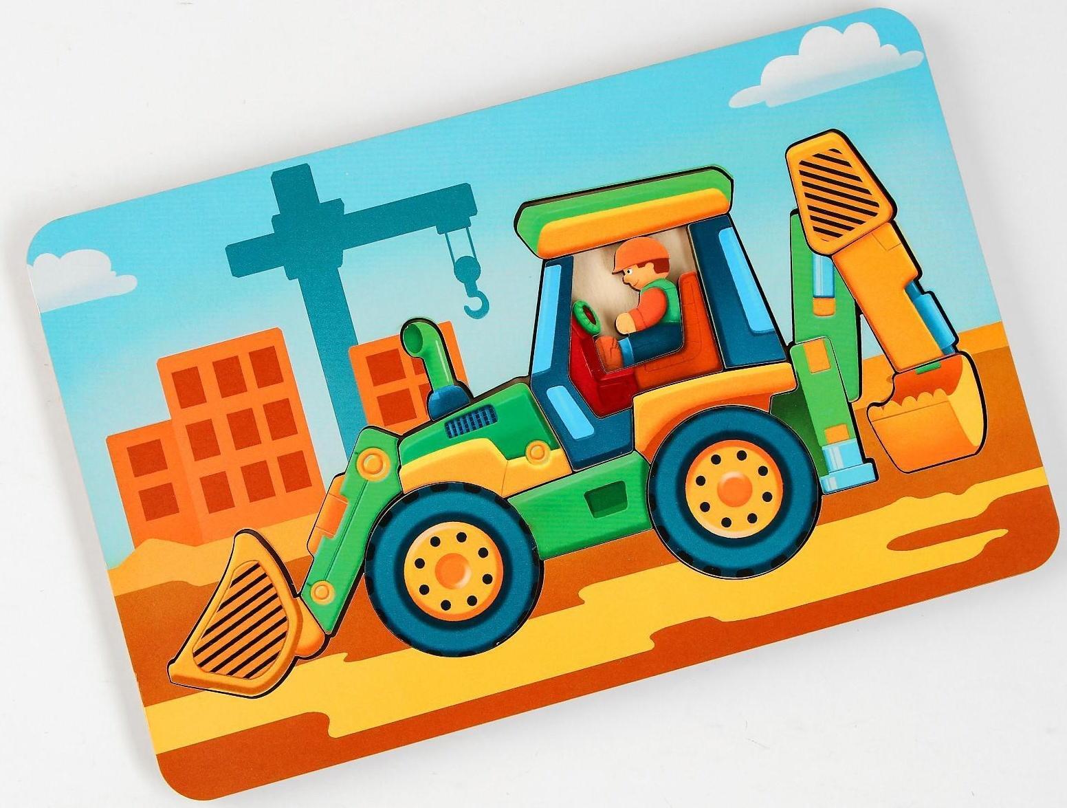 Пазл - конструктор «Трактор»