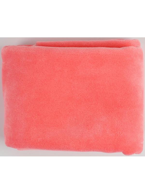 Отрез трикотажный для рукоделия, велюр, цвет розовый, 45 × 50 см