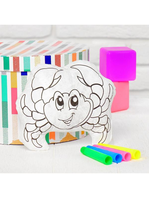 Игрушка-раскраска «Крабик» (без маркеров) в пакете