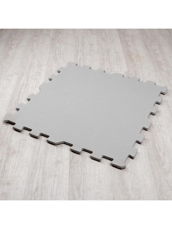 Развивающий коврик-пазл «Серый» 60х60х1 см