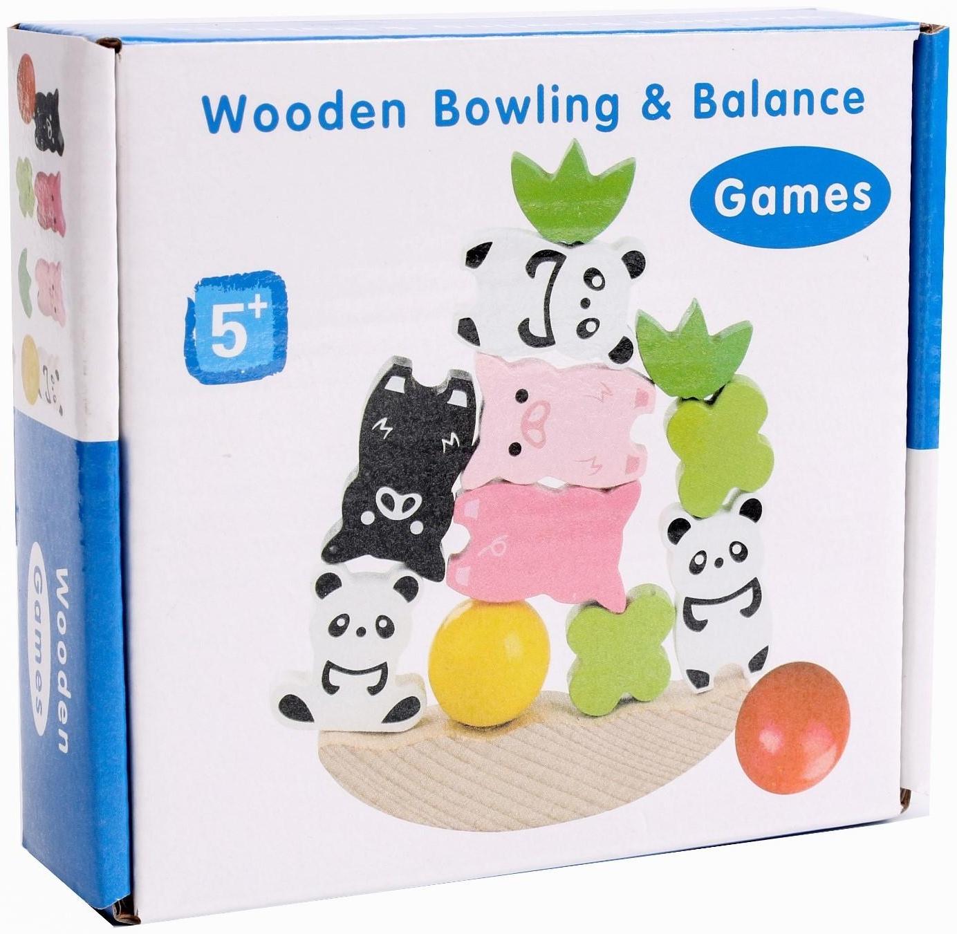 Развивающая игра балансир «Животные, растения и шарик» 12,5х7х3,5 см