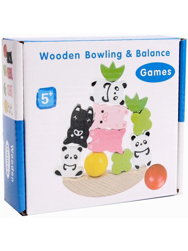 Развивающая игра балансир «Животные, растения и шарик» 12,5х7х3,5 см