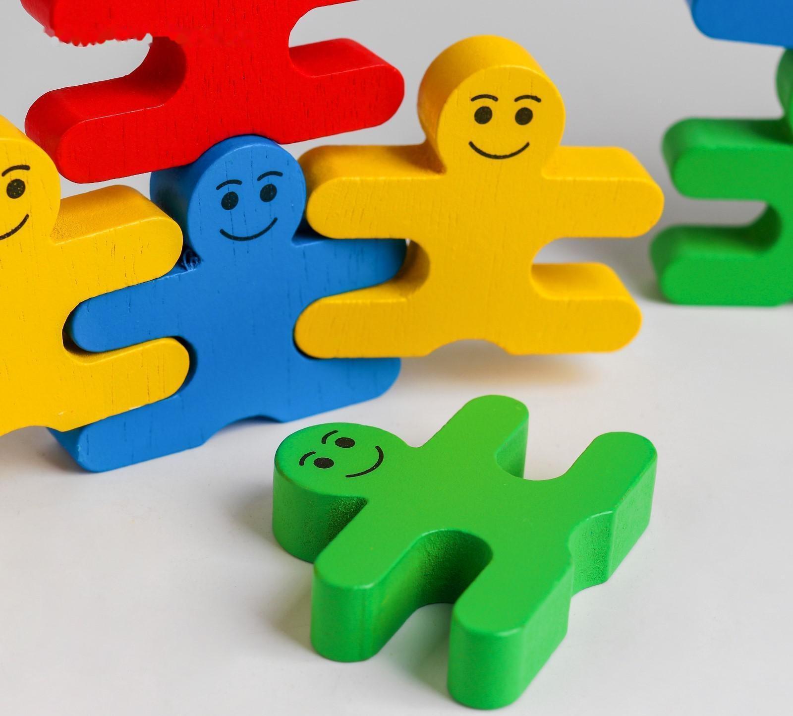 Развивающая игра балансир «Человечки» 19х11,5х4 см