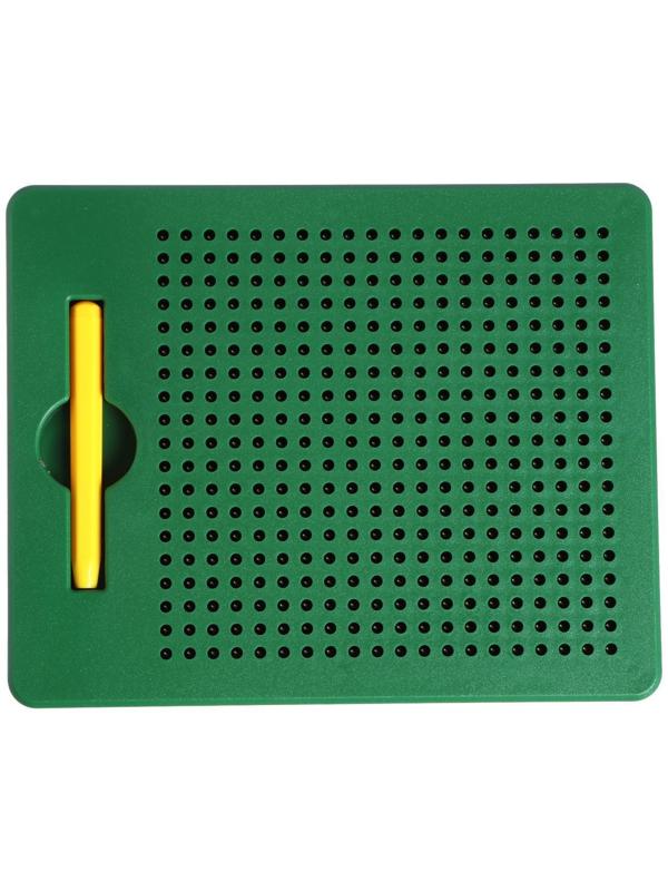 Планшет обучающий «Магнитное рисование», 380 отверстий, цвет зелёный