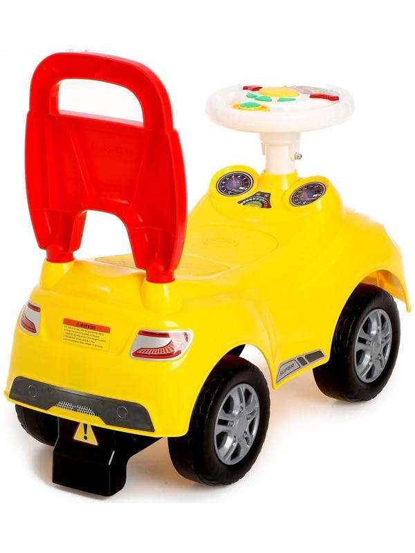 Толокар «СуперКар», световые и звуковые эффекты, цвет жёлтый