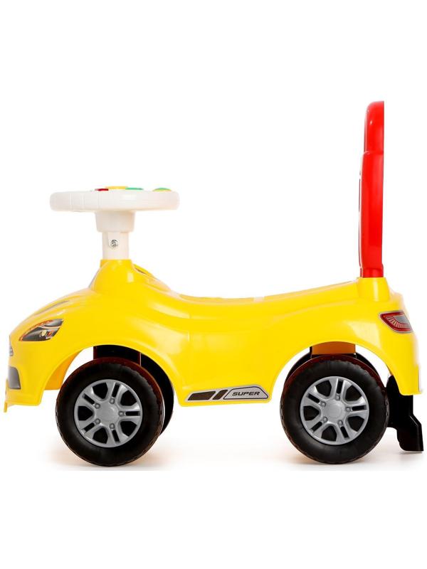 Толокар «СуперКар», световые и звуковые эффекты, цвет жёлтый