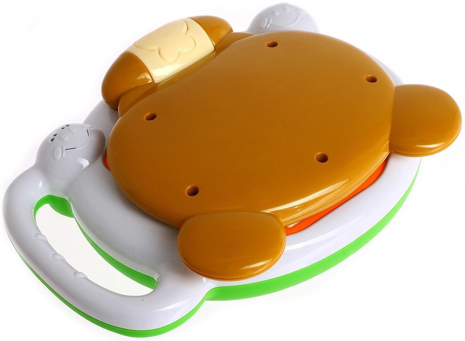 Обучающий компьютер «Медвежонок», звук, цвет коричневый