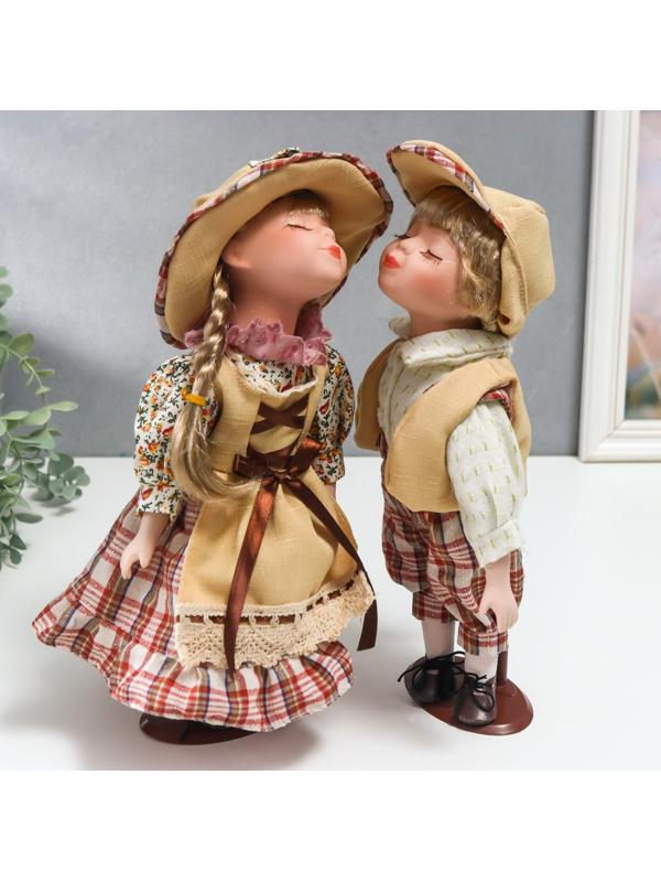 Кукла коллекционная парочка поцелуй набор 2 шт 