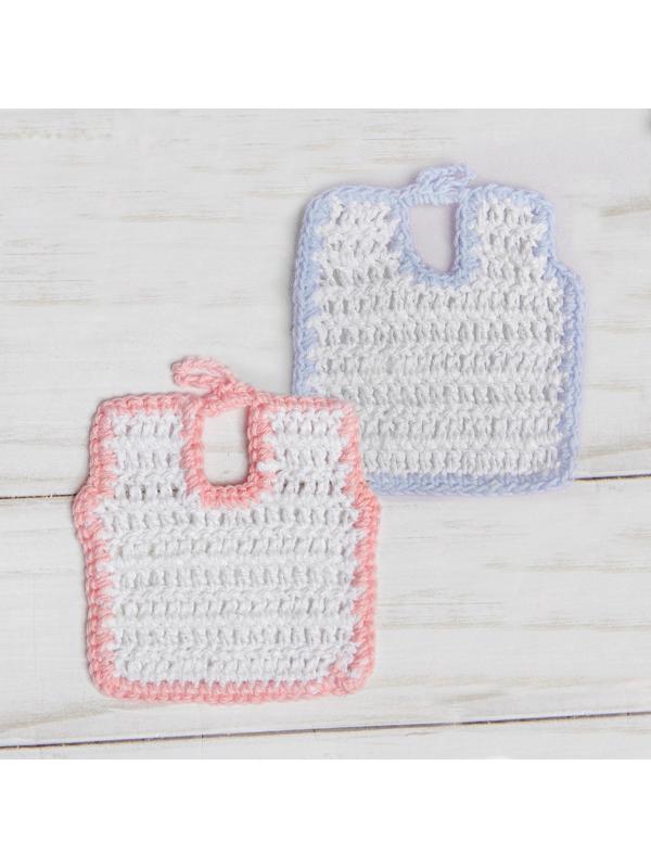 Одежда для пупсов «Нагрудник вязаный», цвета МИКС