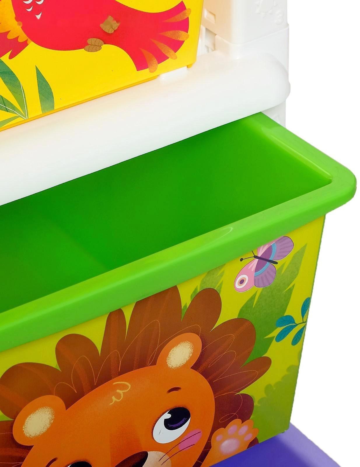 Комод детский «Дружные зверята», 3 секции