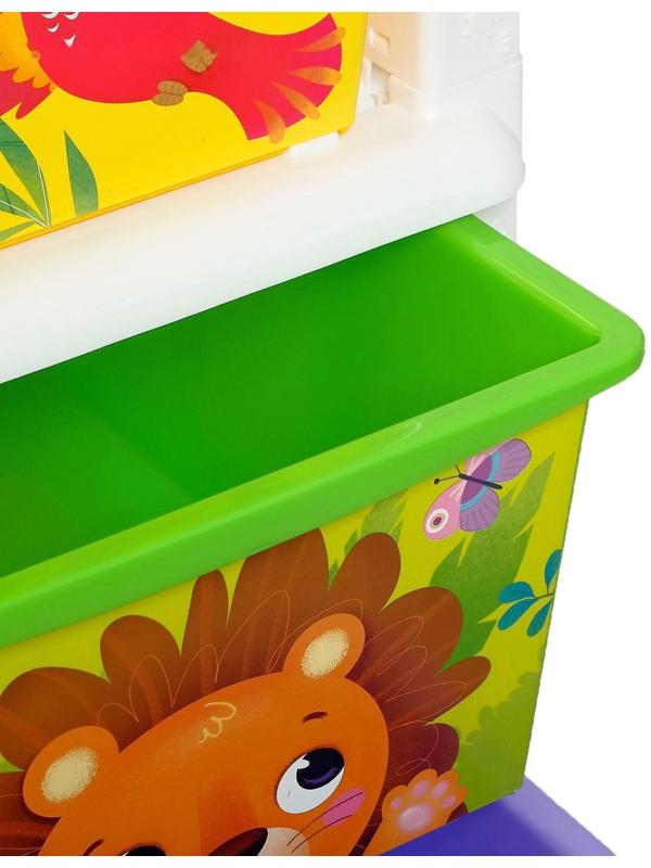 Комод детский «Дружные зверята», 3 секции