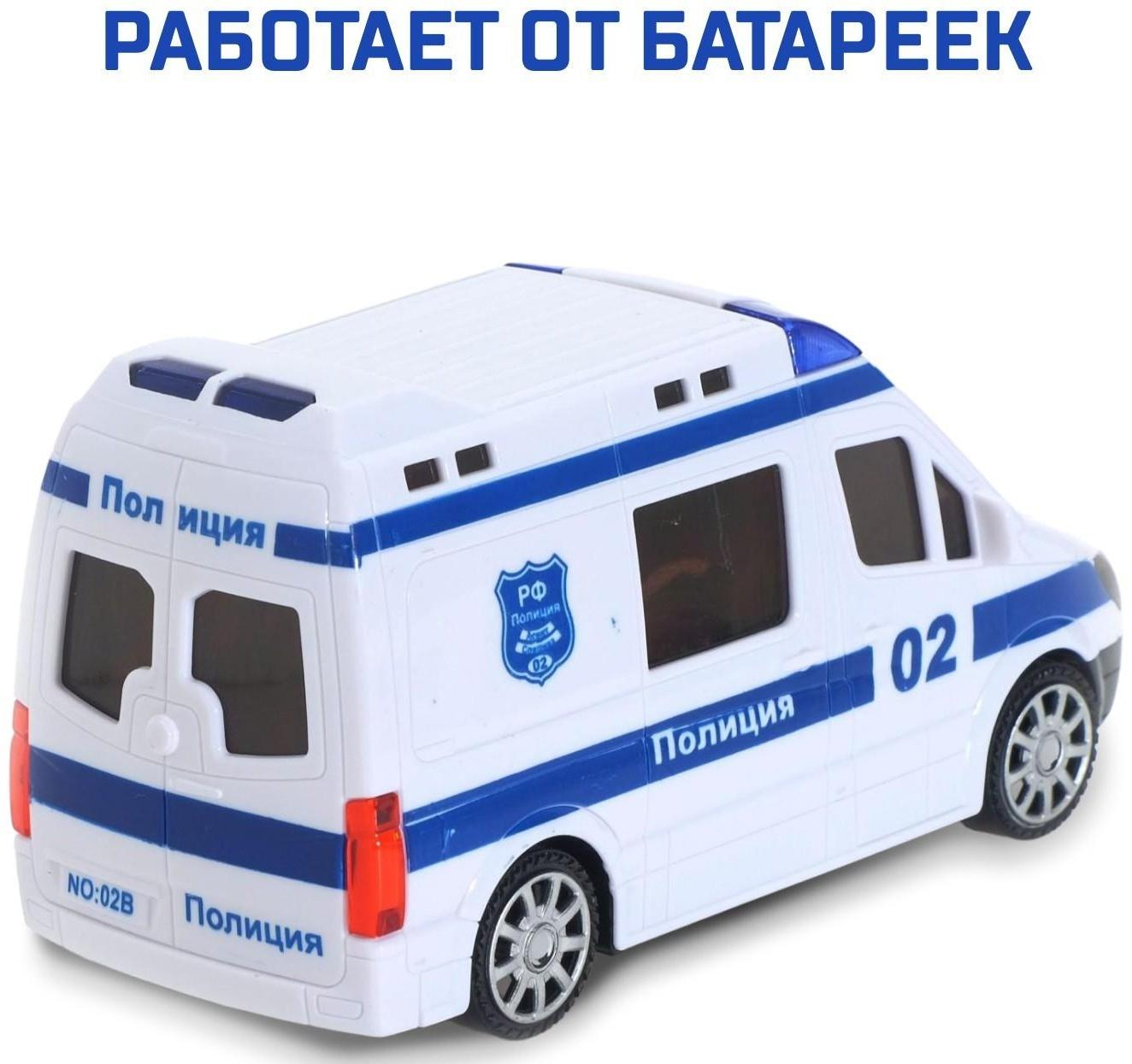 Машина «Отряд», световые и звуковые эффекты, русская озвучка, работает от батареек